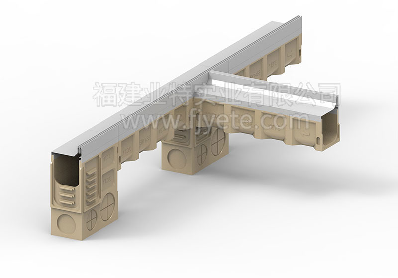 缝隙式排水沟系统示意图